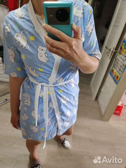 Халат летний, хлопок, новый, 46 размер