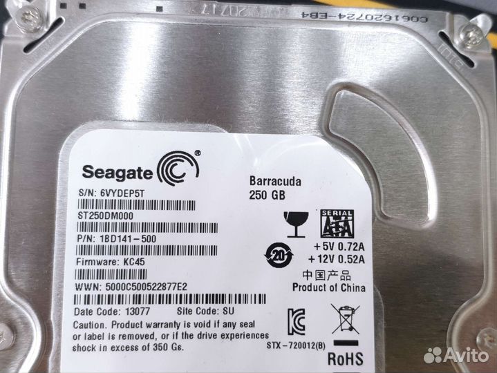 Жесткий диск Seagate barracuda 250 gb / SATA