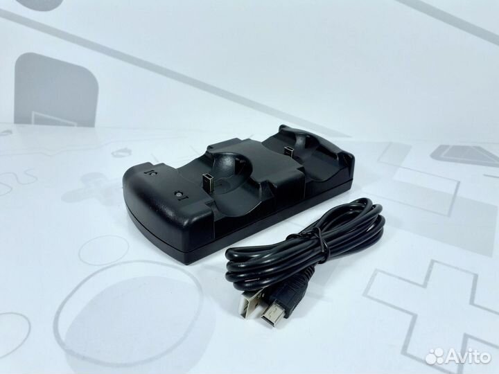 Зарядная подставка DualShock 3 и Move 2в1 новая