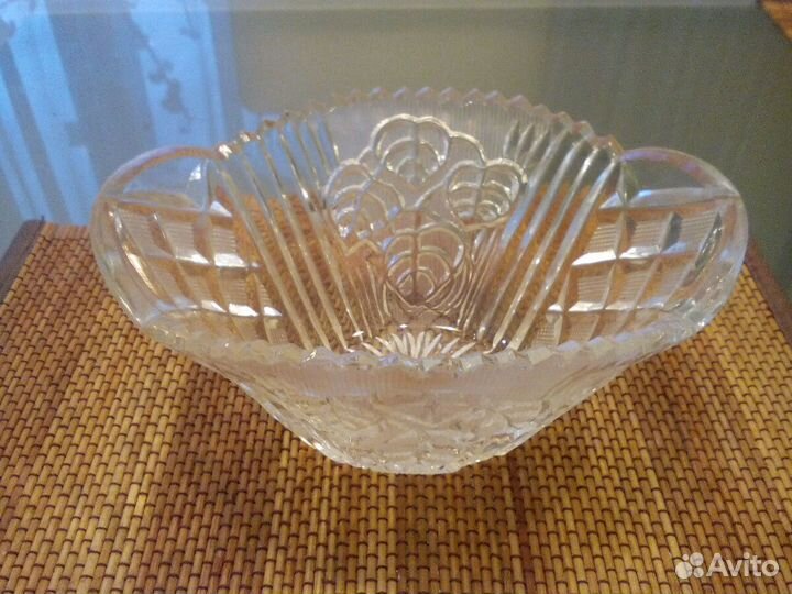 Хрустальный салатник конфетница Банки