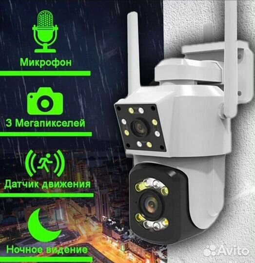 Камера видеонаблюдения уличная 2в1
