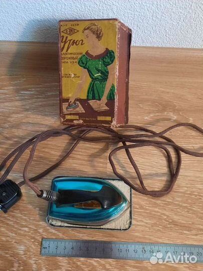 Утюг дорожный винтаж