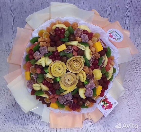 Съедобные букеты из сухофруктов. Подарок девушке