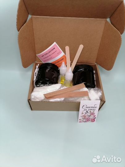 Набор для изготовления свечей, натуральный воск