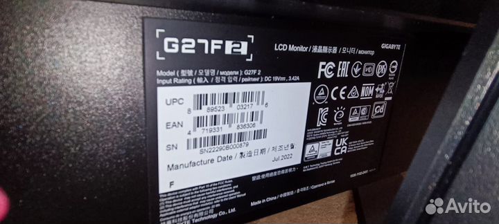 Монитор для компьютера 27 дюйма бу