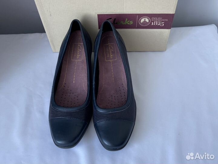 Новые женские туфли Clarks 38 39 оригинал нат.кожа