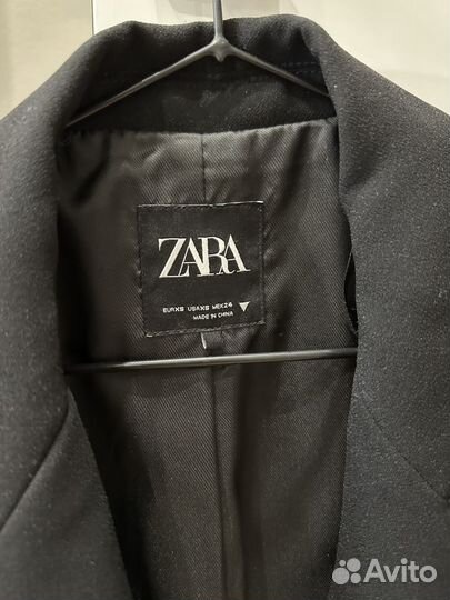 Пиджак Zara xs черный