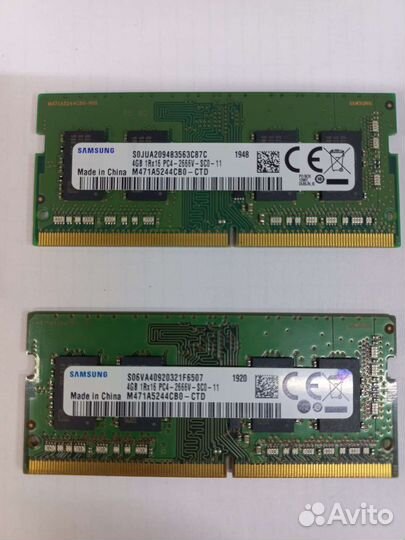 Оперативная память ddr4 4gb samsung