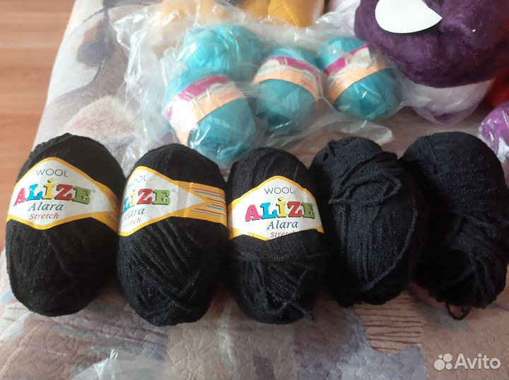 Пряжа стрейч полушерсть Alize 500 грамм