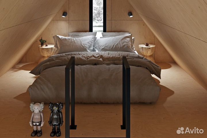 Уютный барнхаус с 2 спальнями 45 м2