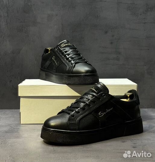 Кеды зимние santoni на байке