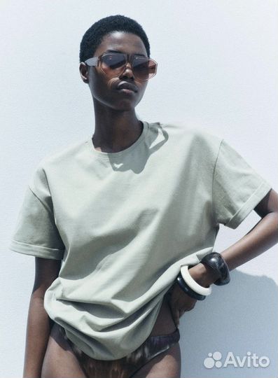 Zara футболка оверсайз М