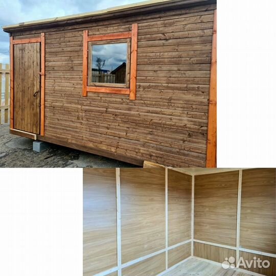 Бытовка деревянная 4 м утепление 50 мм