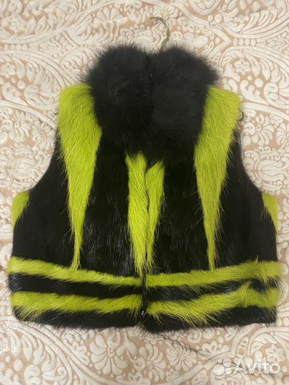 Жилетка меховая женская 44