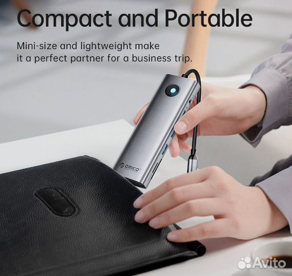 Док-станция orico hdmi, USB 3.0, RJ45 2.5G, PD100w