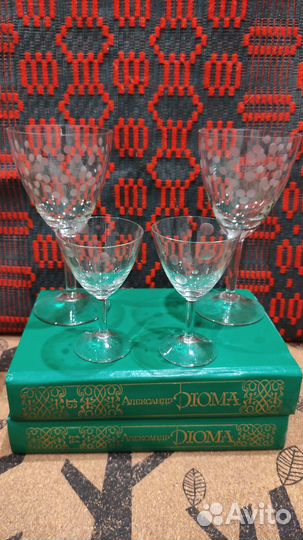 Стеклянные советские фужеры