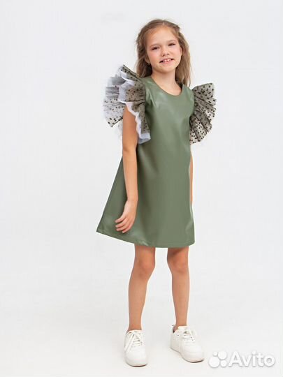 Супер крутое платье для девочки, 146/152