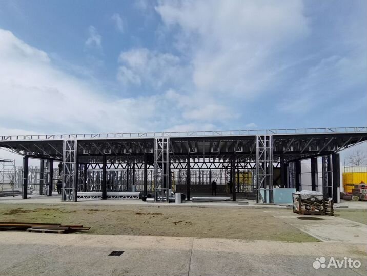 Лстк каркас магазина 500 м2 (супермаркет, автосало