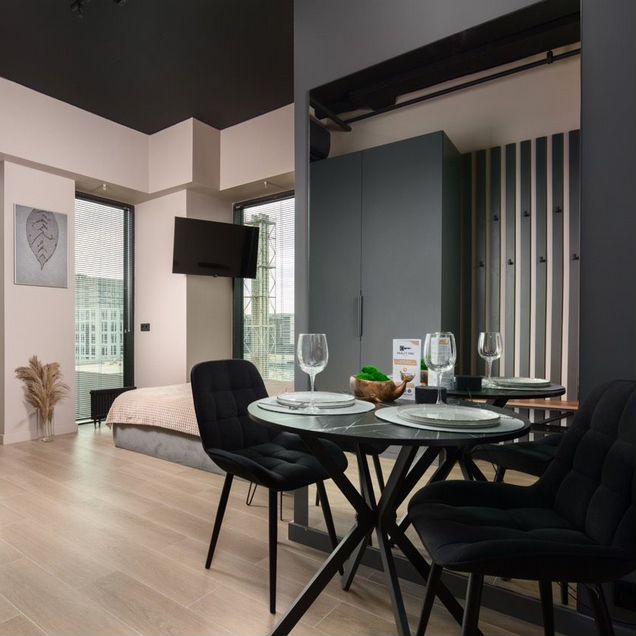 Квартира-студия, 24 м², 1 кровать