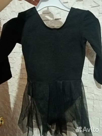 Купальник для танцев чёрный 122-128