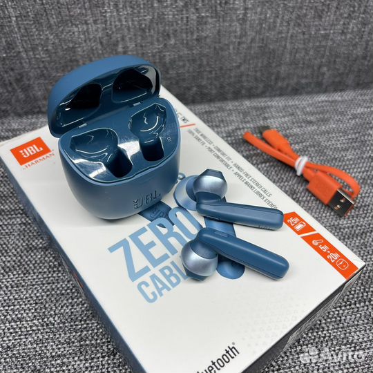 Беспроводные наушники JBL Tune 225 TWS синие б/у
