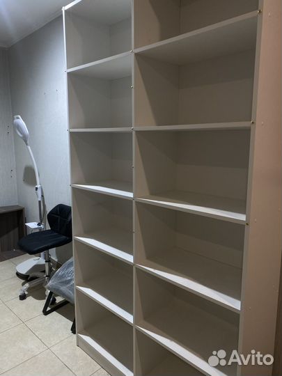 Стеллаж деревянный белый