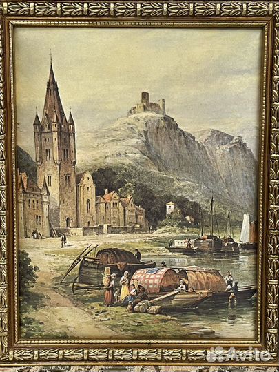 Картина шелкография, СССР. 