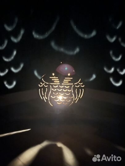 Старинный подсвечник Филин