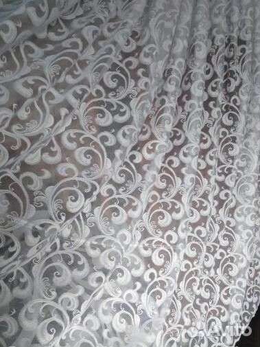 Тюли белоснежные новые, разные