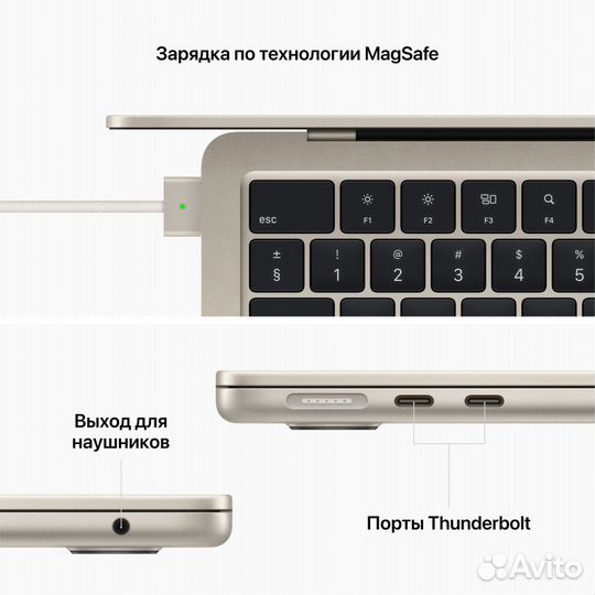 MacBook Air 13 M2 8/256Gb Starlight /Магазин