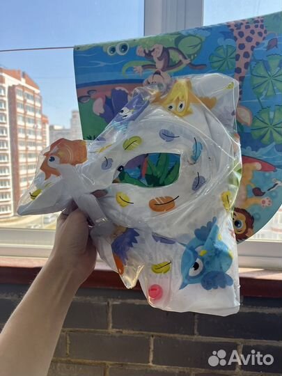 Детская ванна с горкой и шезлонгом