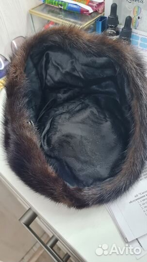 Норковый мягкий берет