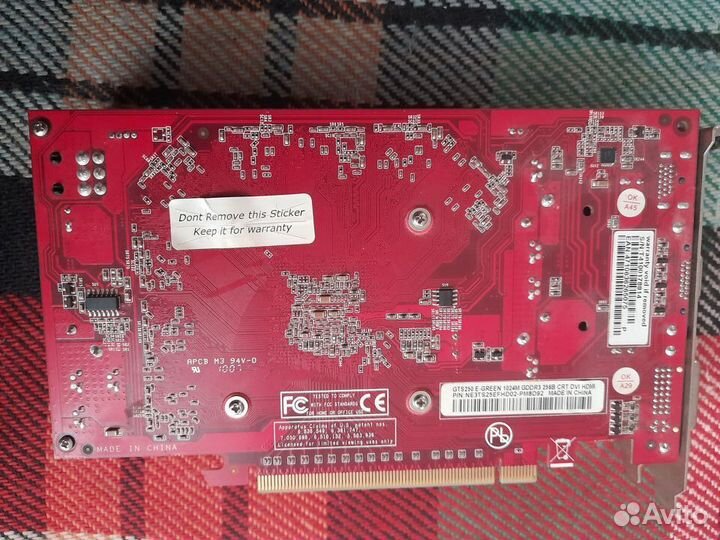 Видеокарта palit geforce GTS 250