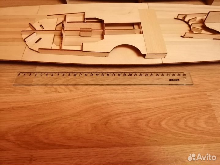 Сборный корабль Бисмарк масштаб 1:200