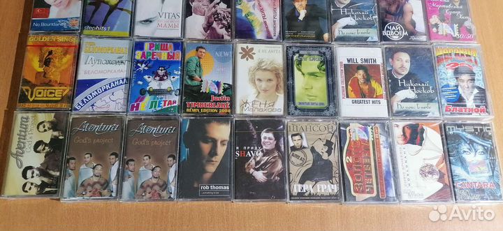 36 запечатанных аудиокассет. Одним лотом