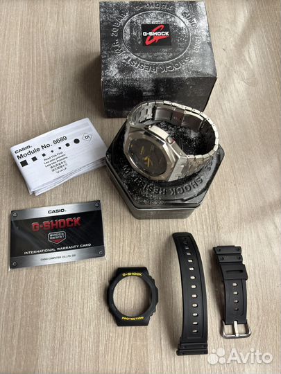 Часы Casio GA-B2100 Custom steel mod