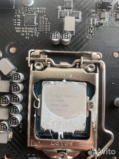 Материнская плата и процессор i3 10100f комплект