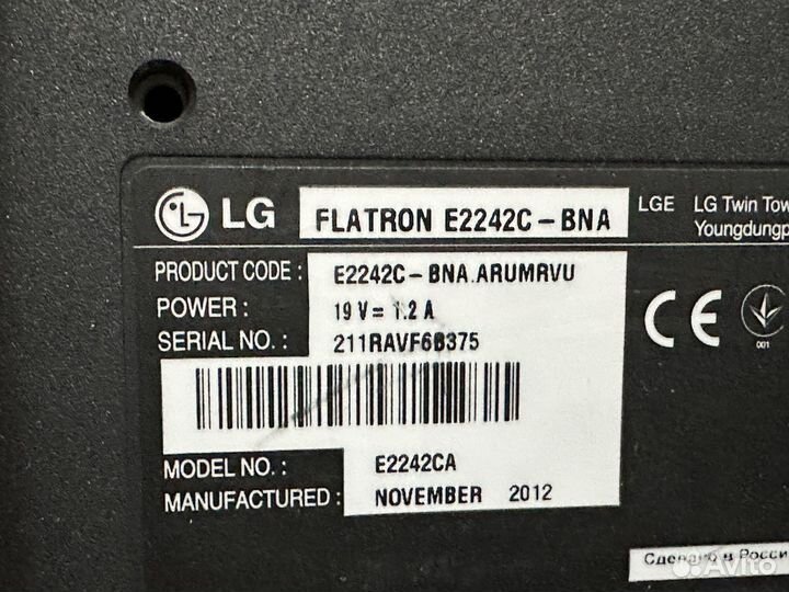 Монитор LG 22 дюйм