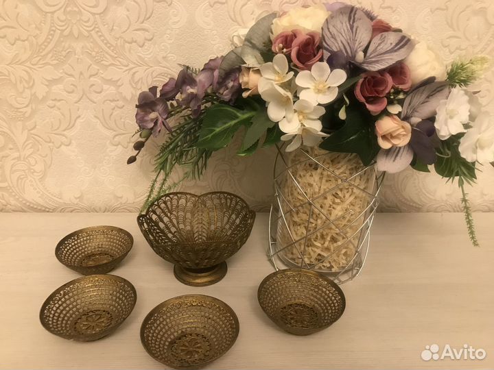 СССР Скань набор вазочка с розетками