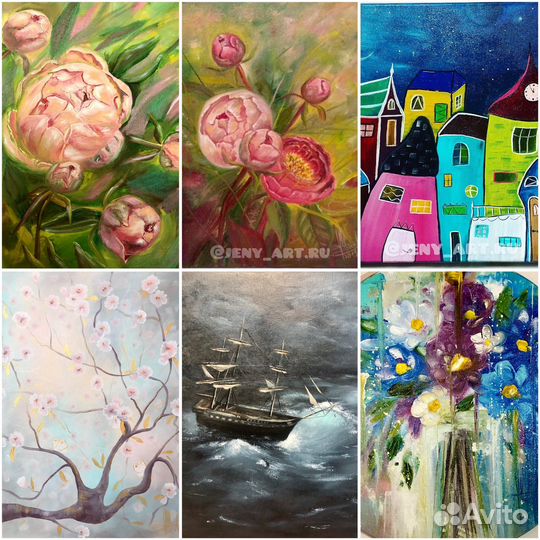 Картины маслом на холсте авторские
