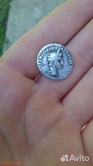 Древний римский Цезарь (augustus ) монета