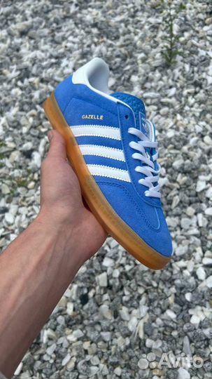 Кеды женские adidas gazelle indoor blue