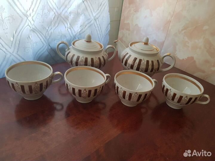 Чайный фарфоровый сервиз СССР