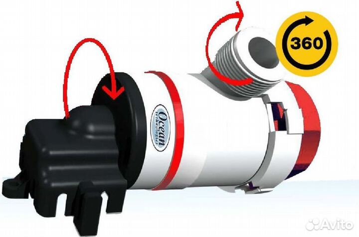 Помпа осушительная, 12 В, 500GPH (1893 л/ч) 570060