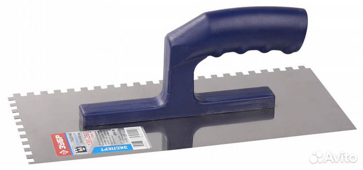 Зубр 130 х 280 мм, зуб 6 х 6 мм, штукатурная глади