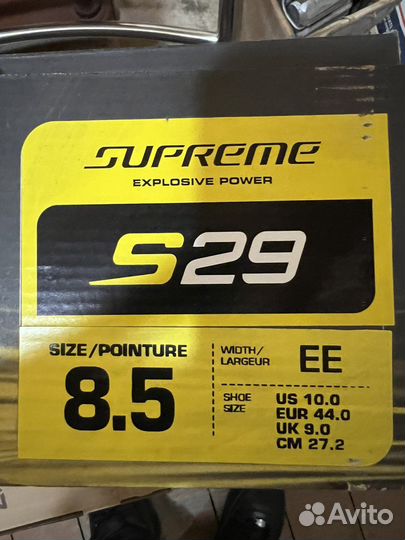 Коньки bauer supreme s29