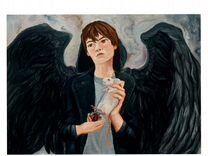 Картина маслом "Ангел или Демон"