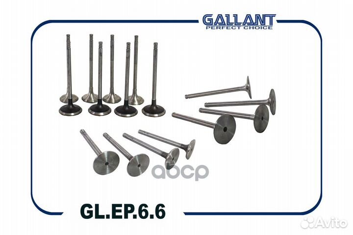 Клапана впуск+выпуск glep66 Gallant