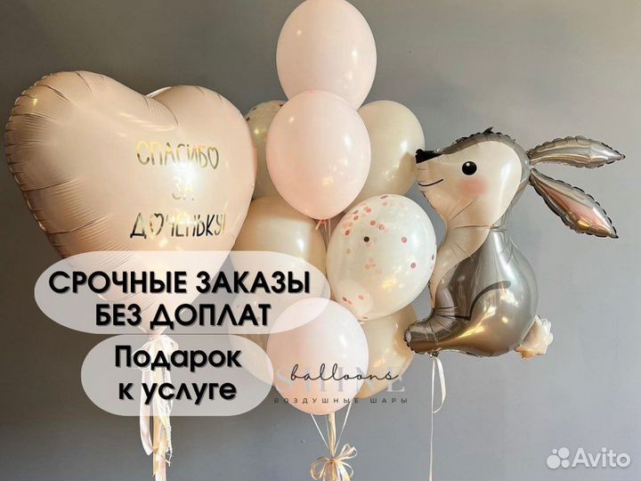 Гелиевые шары воздушные шарики на выписку