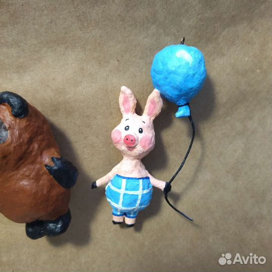 Ватные елочные игрушки